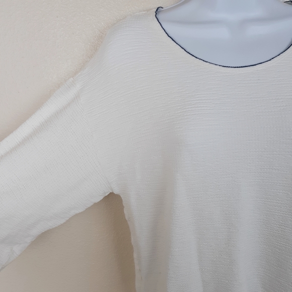 Max Studio London Textured Top Contrast Hem Size M - Picture 3 of 12